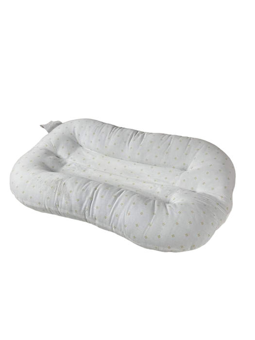 used Snuggle Me Organic Sensory Infant Lounger, Golden dots