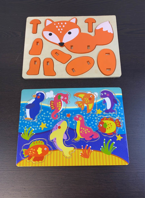 used BUNDLE Wooden Puzzles