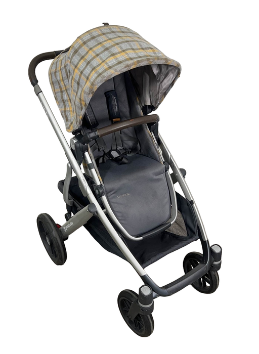 secondhand UPPAbaby VISTA Stroller, Spenser (Grey/Yellow Tartan), 2018