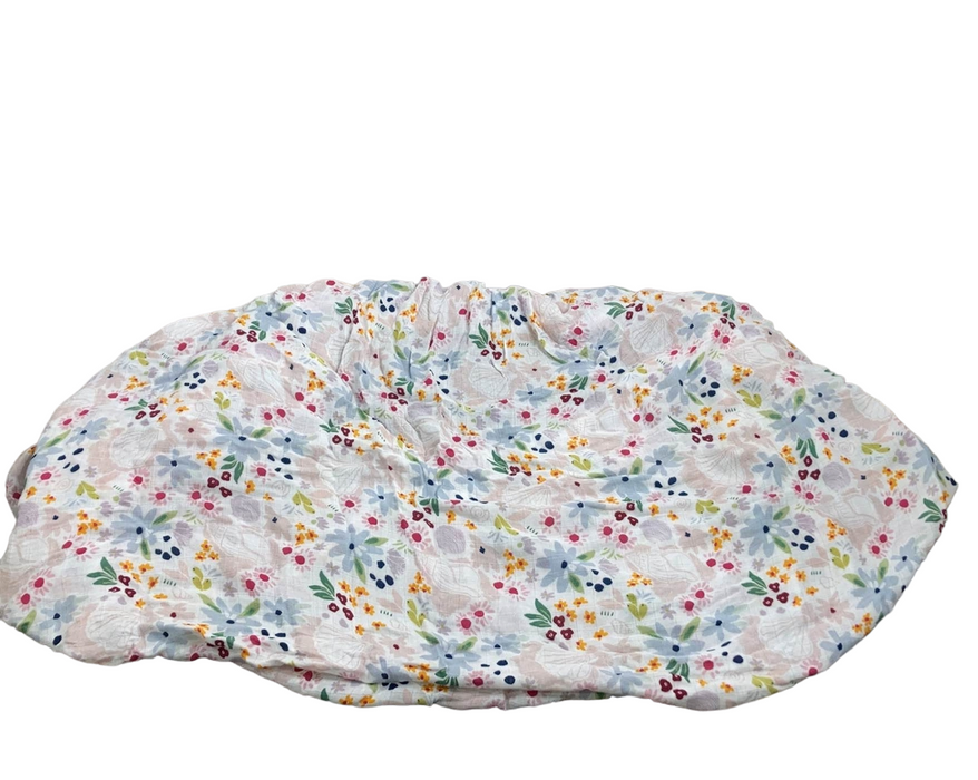 used LouLou Lollipop Fitted Crib Sheet, Shell Floral