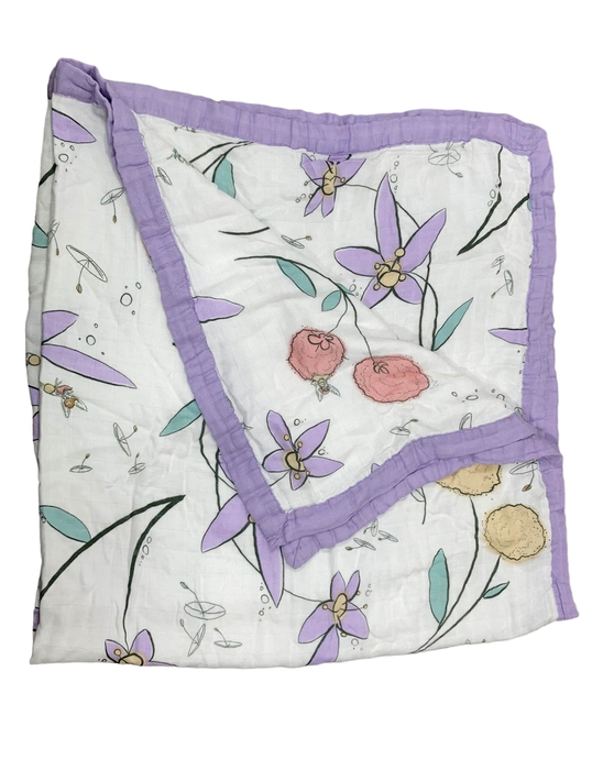 secondhand JumpOff Jo Muslin Baby Blanket, Fairy Blossom