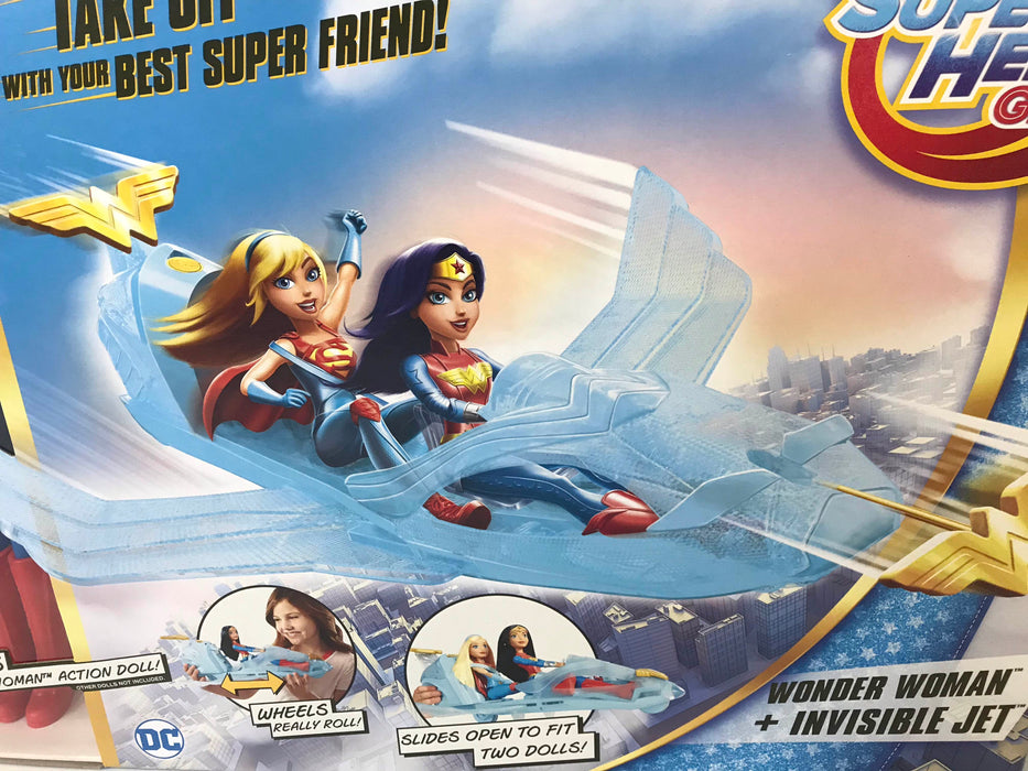 DC Super Hero Girls Wonder Woman Doll & Invisible Jet