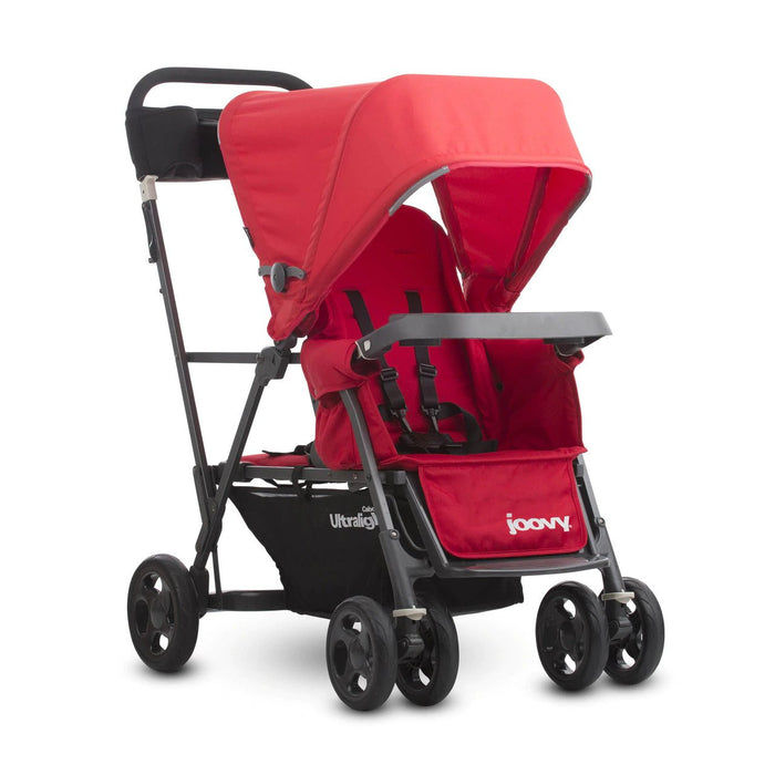 used Joovy Caboose Ultralight Graphite Stroller, 2021, Red