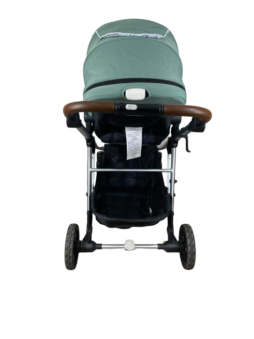 Mockingbird Single to Double Stroller, 2022, Silver with Penny Leather, Windowpane, Sage