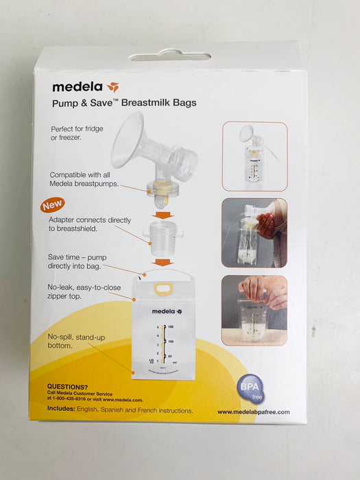 used Medela Pump And Save Breastmilk Bags