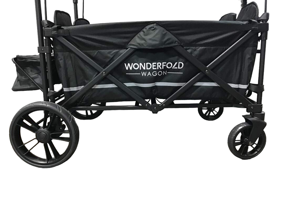 used Wonderfold X4 Push & Pull Quad Stroller, Stealth Black, 2022