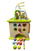 used Hape Country Critters Wooden Activity Cube