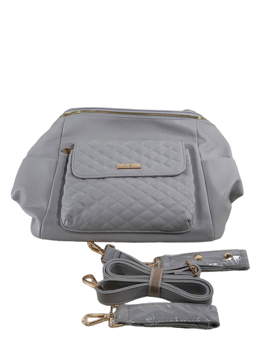 secondhand Luli Bebe Monaco Diaper Bag Petite, Stone Grey