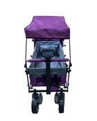 secondhand Wonderfold S4 Push & Pull Premium Utility Folding Wagon with Canopy, Purple, S Series