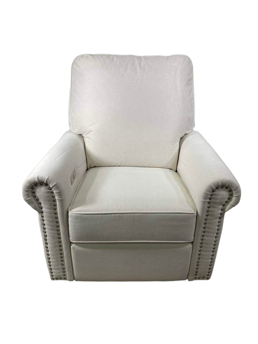 used Namesake Linden Electronic Recliner And Swivel Glider, Performance Cream Eco Weave