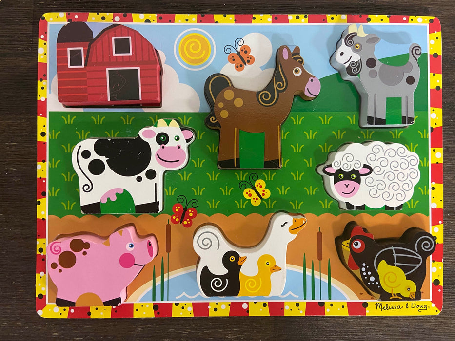 secondhand BUNDLE Melissa & Doug Wooden Puzzles