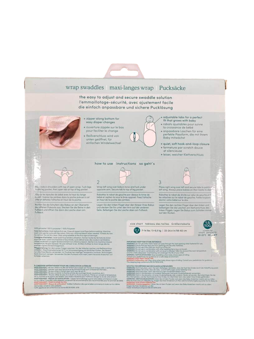 secondhand Aden + Anais Essentials Easy Wrap Swaddle, 3 Pack, 0-3 Months, Garden Minky