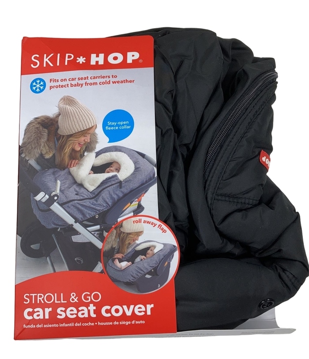 used Skip Hop Stroll And Go Car Seat Cover, - Black