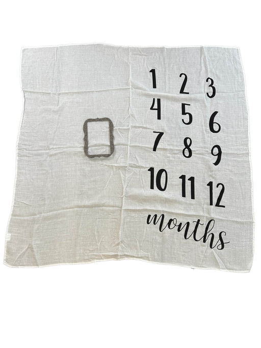 secondhand Mud Pie Monthly Milestone Blanket