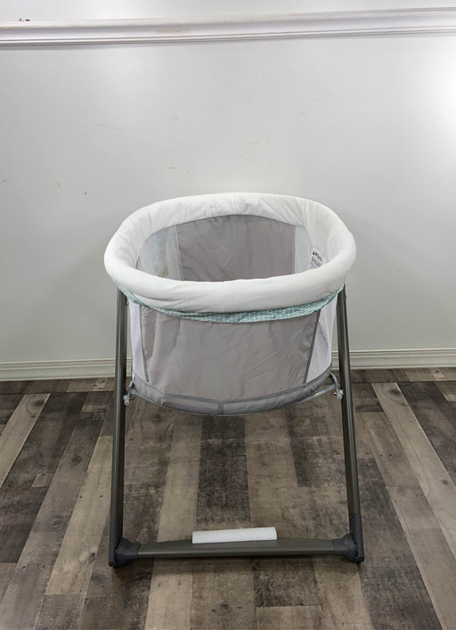 secondhand Ingenuity Foldaway Rocking Wood Bassinet-HIDDEN NEED PHOTOS