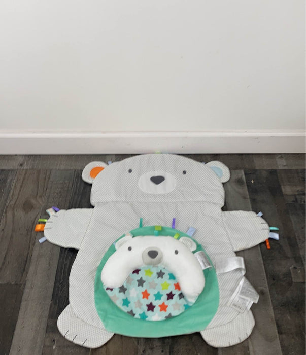 used Bright Starts Tummy Time Prop & Play Mat, Polar Bear