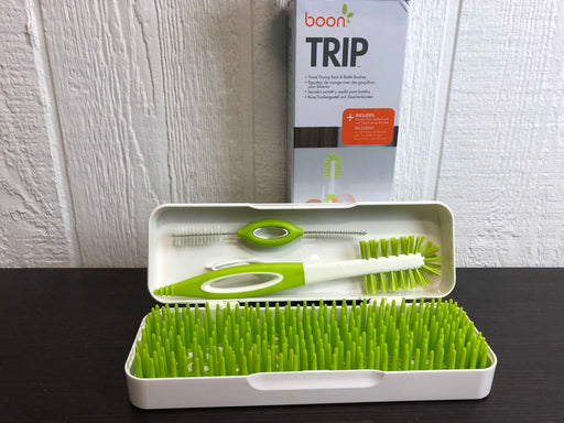 used Boon Trip Travel Drying Rack, Green