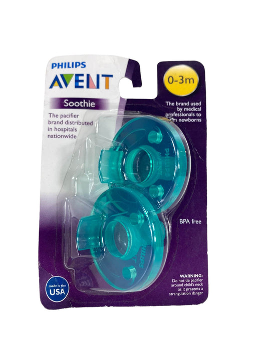 used Philips Avent Soothie Pacifiers, 0-3 Months, 2-Pack