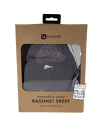 used 4moms Breeze Cotton Bassinet Sheet, Grey