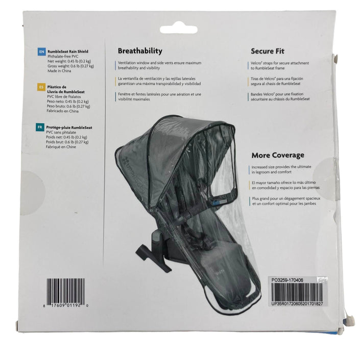 secondhand UPPAbaby Rain Shield For Vista & Vista V2 RumbleSeat