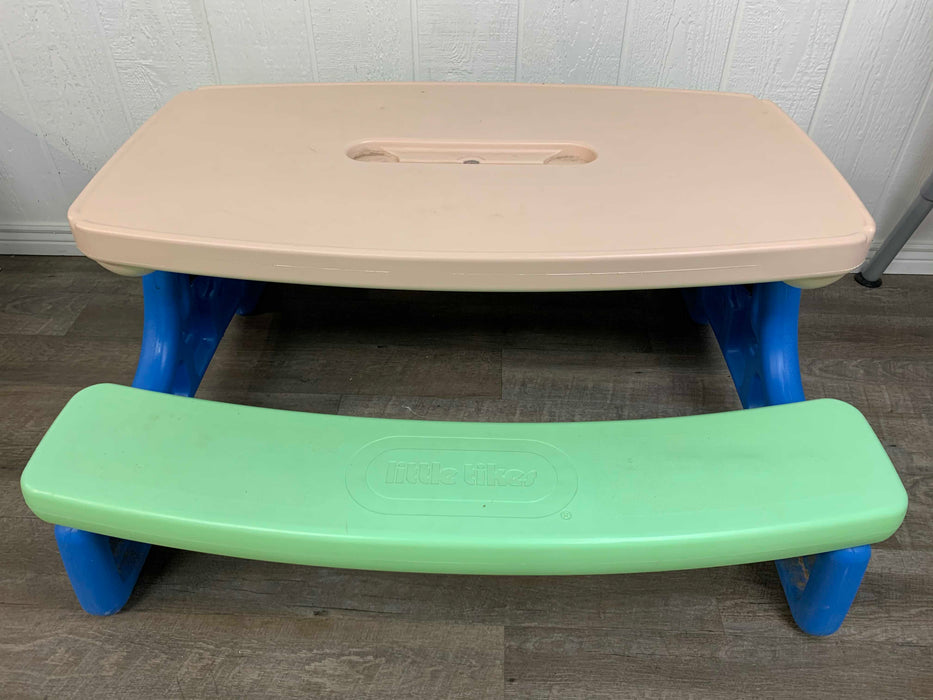 secondhand Little Tikes Easy Store Picnic Table