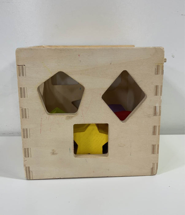 Melissa & Doug Winnie The Pooh Wooden Shape Sorting Cube