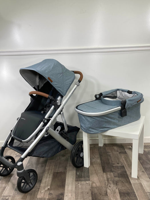 used UPPAbaby VISTA V2 Stroller, 2020, Gregory (Blue Melange)