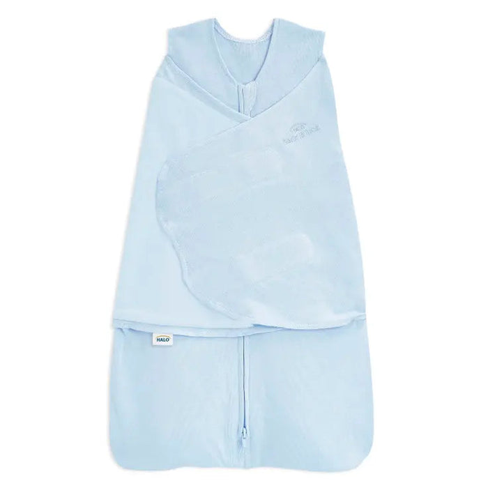 used Halo Organic Cotton SleepSack Swaddle, Newborn, Chambray