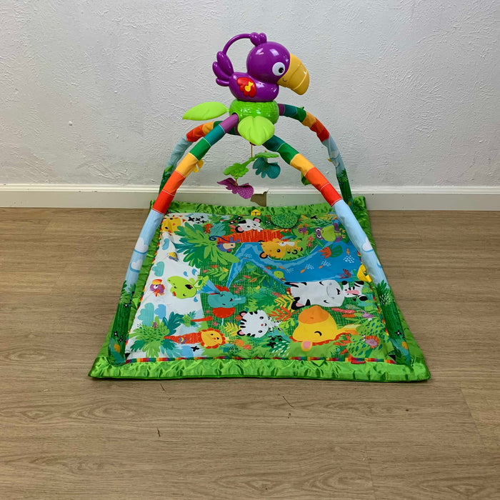 secondhand Fisher Price Rainforest Melodies and Lights Deluxe Gym