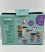 secondhand Beaba 12 Piece Clip Portion Container & Spoon Set