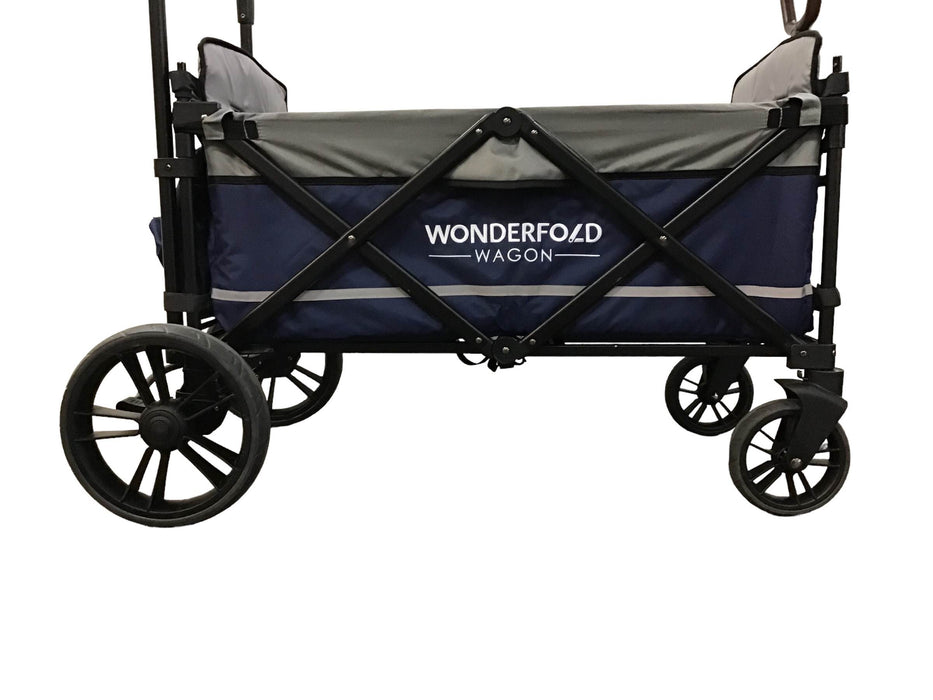 Wonderfold X2 Push + Pull Double Stroller Wagon, 2021, Navy