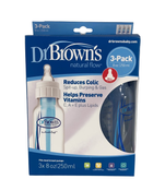 used Dr. Brown's Natural Flow Original Anti-Colic Bottles 3-Pack, 8oz