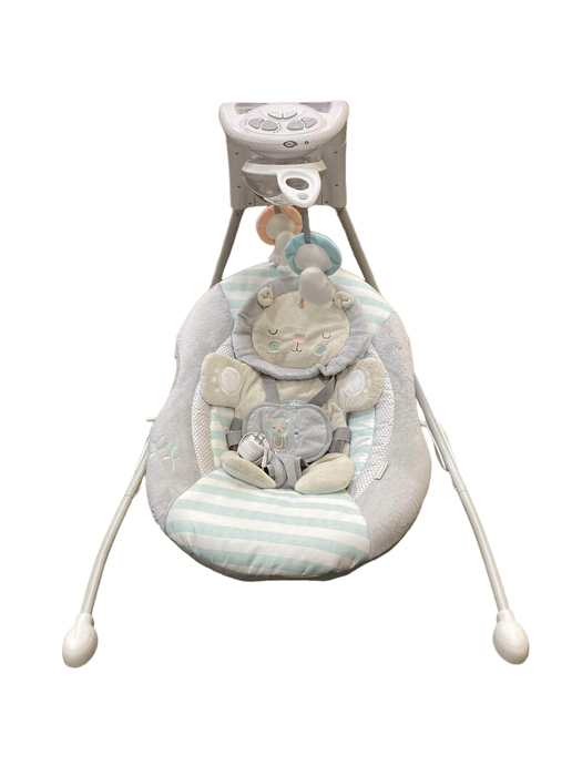 secondhand Ingenuity InLighten Cradling Swing, Landry Lion