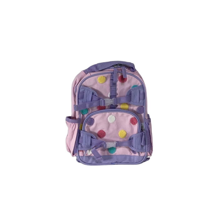 used Pottery Barn Kids Mackenzie Backpack, Mini, Pink Polka Dots Chenille