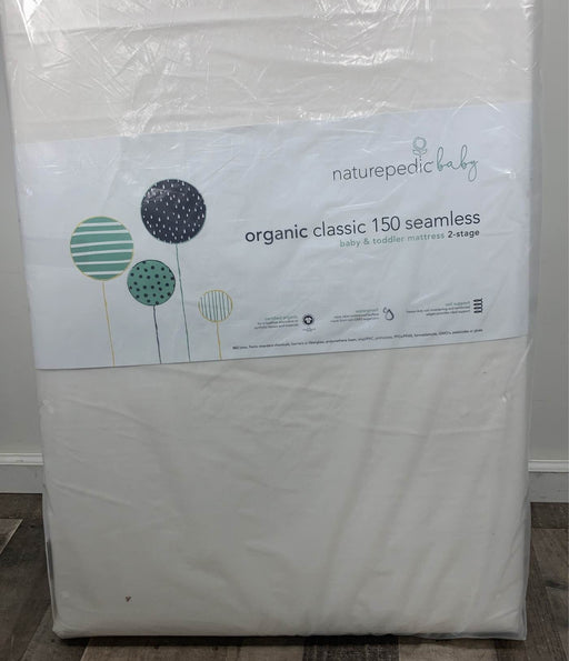 secondhand Naturepedic Classic 150 Seamless 2-stage Organic Baby & Toddler Mattress