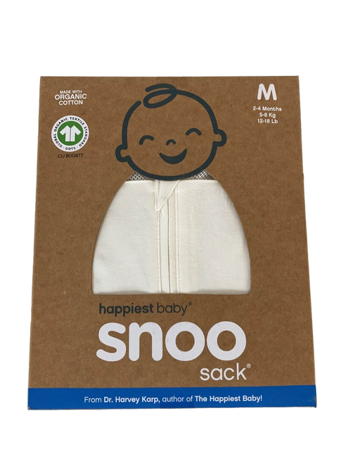 used Happiest Baby SNOO Sack, Medium (12-18 lbs), Ivory