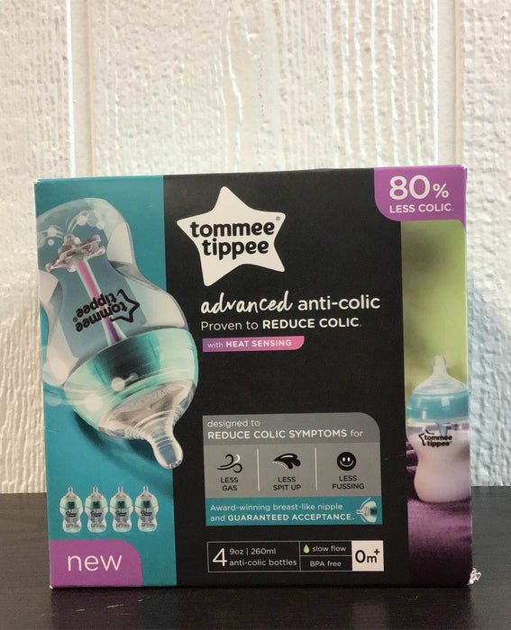 used Tommee Tippee Advanced Anti-Colic Baby Bottles, 9 Ounce, 4 Count