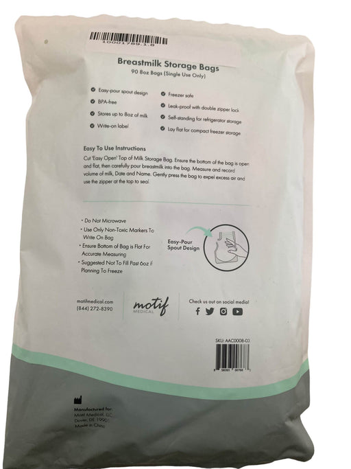 secondhand Motif Medical Breast Milk Storage Bags