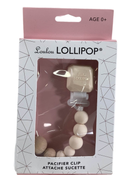 used LouLou Lollipop Pacifier Clip, Coconut Milk