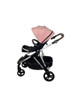 secondhand Mockingbird Single to Double Stroller, Windowpane, Bloom, Silver with Penny Leather, 2023