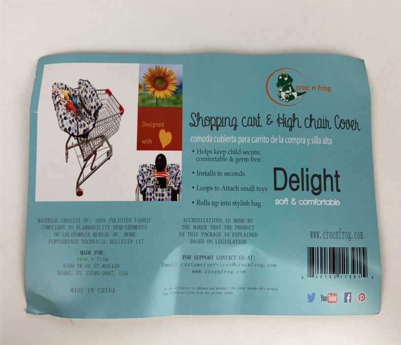 Crocnfrog 2-in-1 Shopping Cart Cover