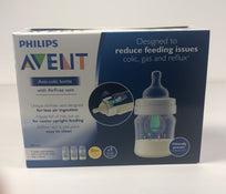 secondhand Philips Avent Anti Colic Wide Neck Bottles, 4oz, 3 Pack