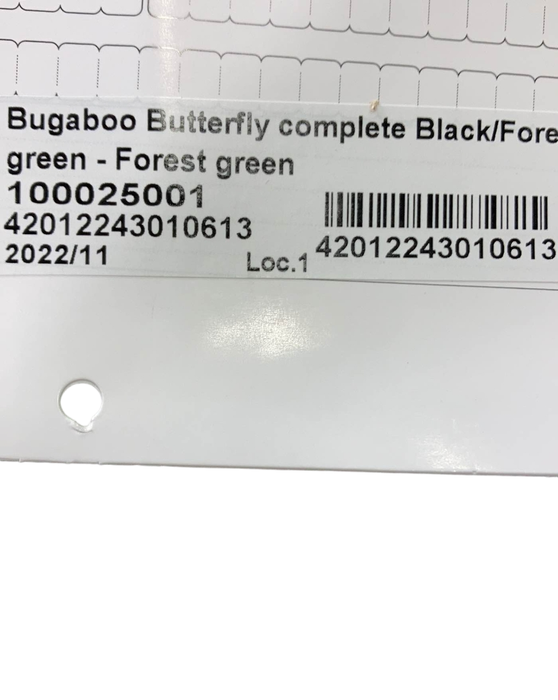 secondhand Bugaboo Butterfly Stroller, Forest Green, 2022