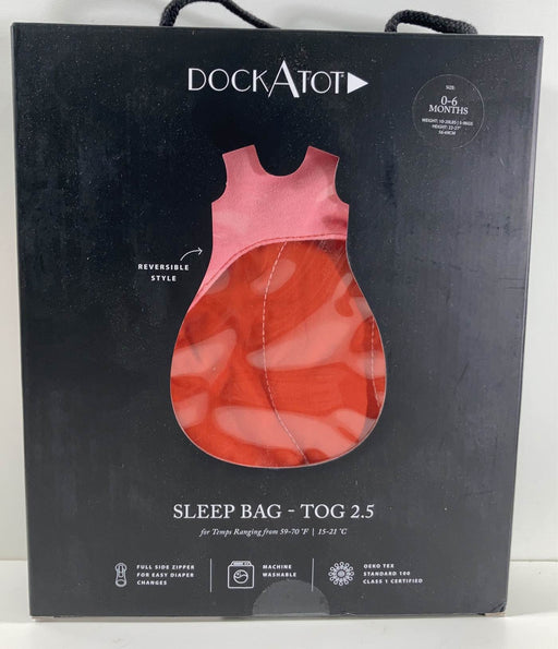 used DockATot Sleep Bag, 2.5, 0-6m, Burnt Ochre / Geranium