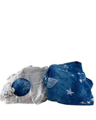 used JumpOff Jo 2 Pack Fitted Bassinet Sheets, Blue Galaxy Bears