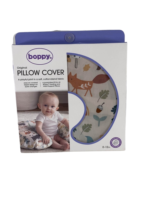 used Boppy Original Nursing and Infant Support Pillow Slipcover, Spice Woodland