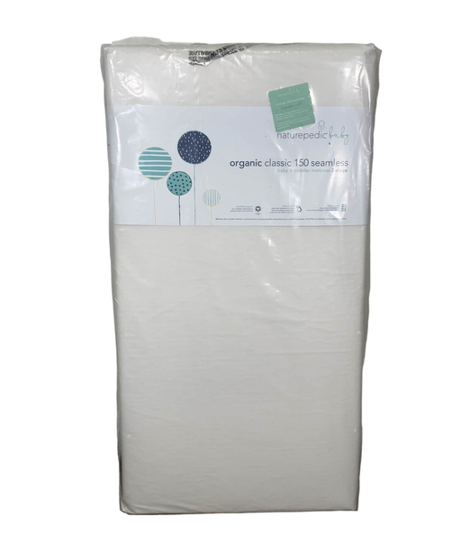 used Naturepedic Classic 150 Seamless 2-stage Organic Baby & Toddler Mattress