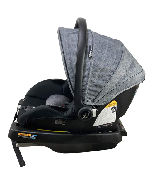 secondhand Evenflo Gold Securemax Infant Car Seat With SensorSafe And SafeZone Load Leg Base, 2022, Moonstone Gray