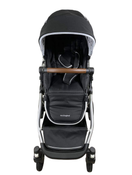 secondhand Mockingbird Single to Double Stroller, 2022, Silver with Penny Leather, Watercolor Drops, Black