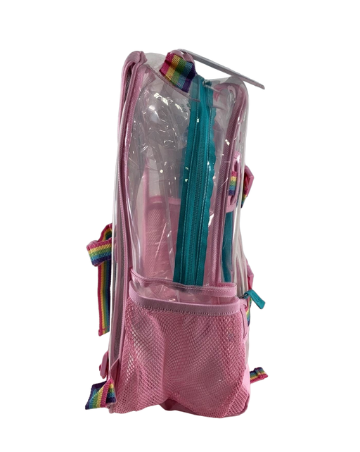 secondhand Pottery Barn Kids Mackenzie Clear Backpack, Clear With Pink Trim